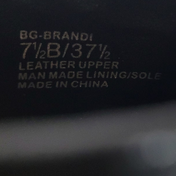 BCBGeneration Brandi Black Leather Side Zip Slip On Loafers - Size 7.5 - Picture 12 of 12